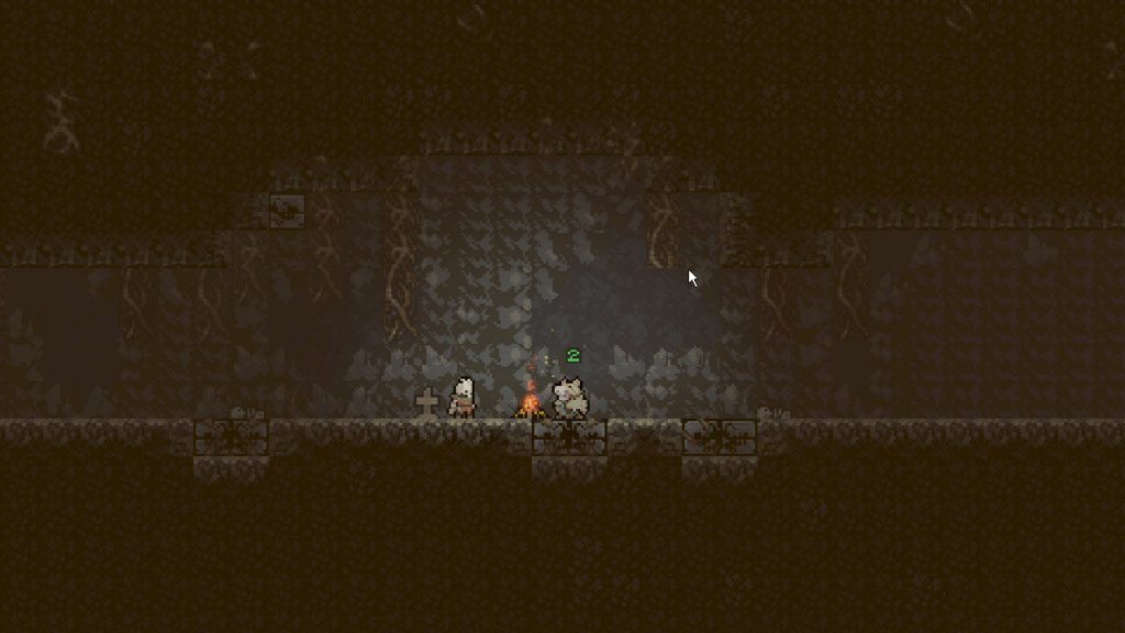 Intermission between levels: Calm before the storm. Bonfire where you can heal up before moving on to the next level.